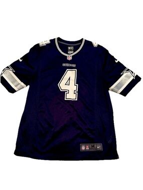 Nike Dallas Cowboys #4 Navy Men's Football Jersey Dak Prescott